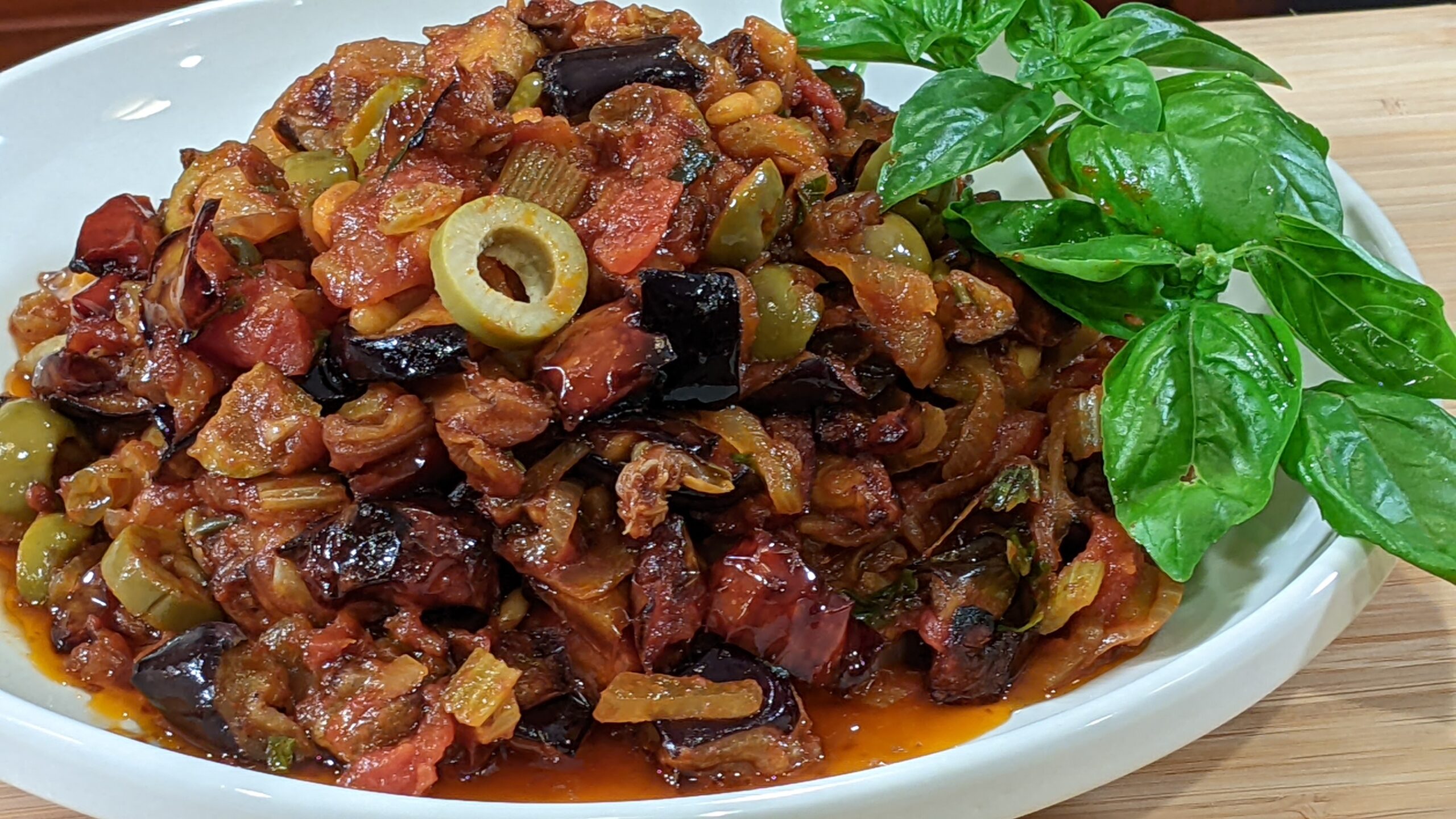 caponata sicilian caponata vegetarian dish